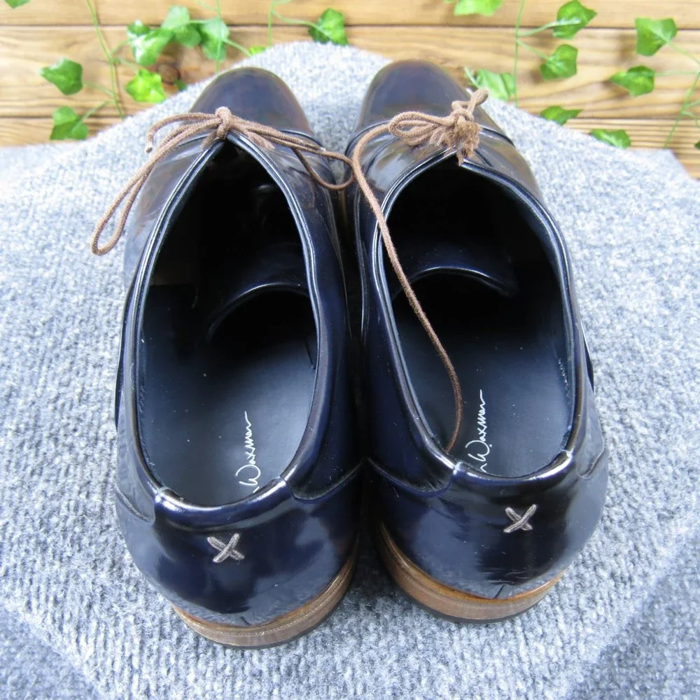 Noah Waxman Men's Casual Dress Shoes Navy Blue Leather Size 11‎ / 44